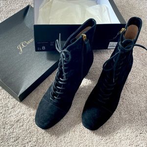 Like NEW. jcrew suede booties. 8